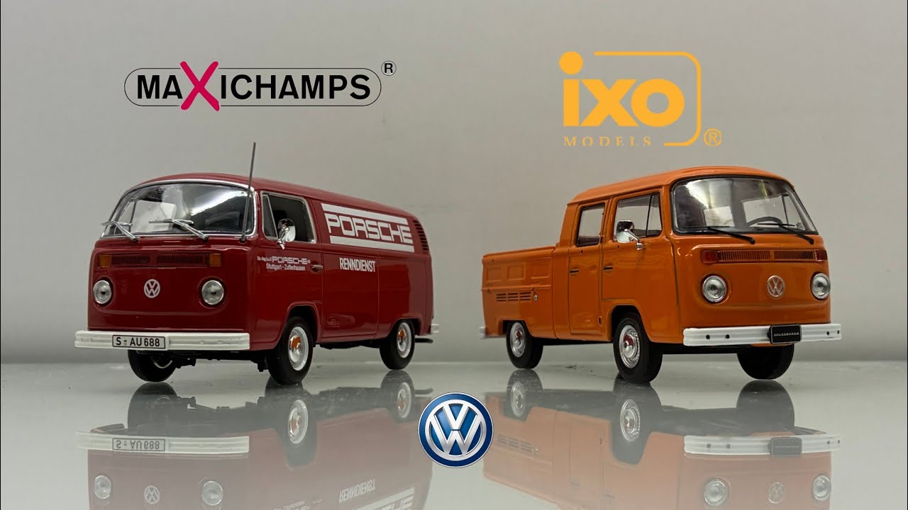Сравнительный обзор моделей Volkswagen VW T2 1:43 IXO vs. Maxichamps