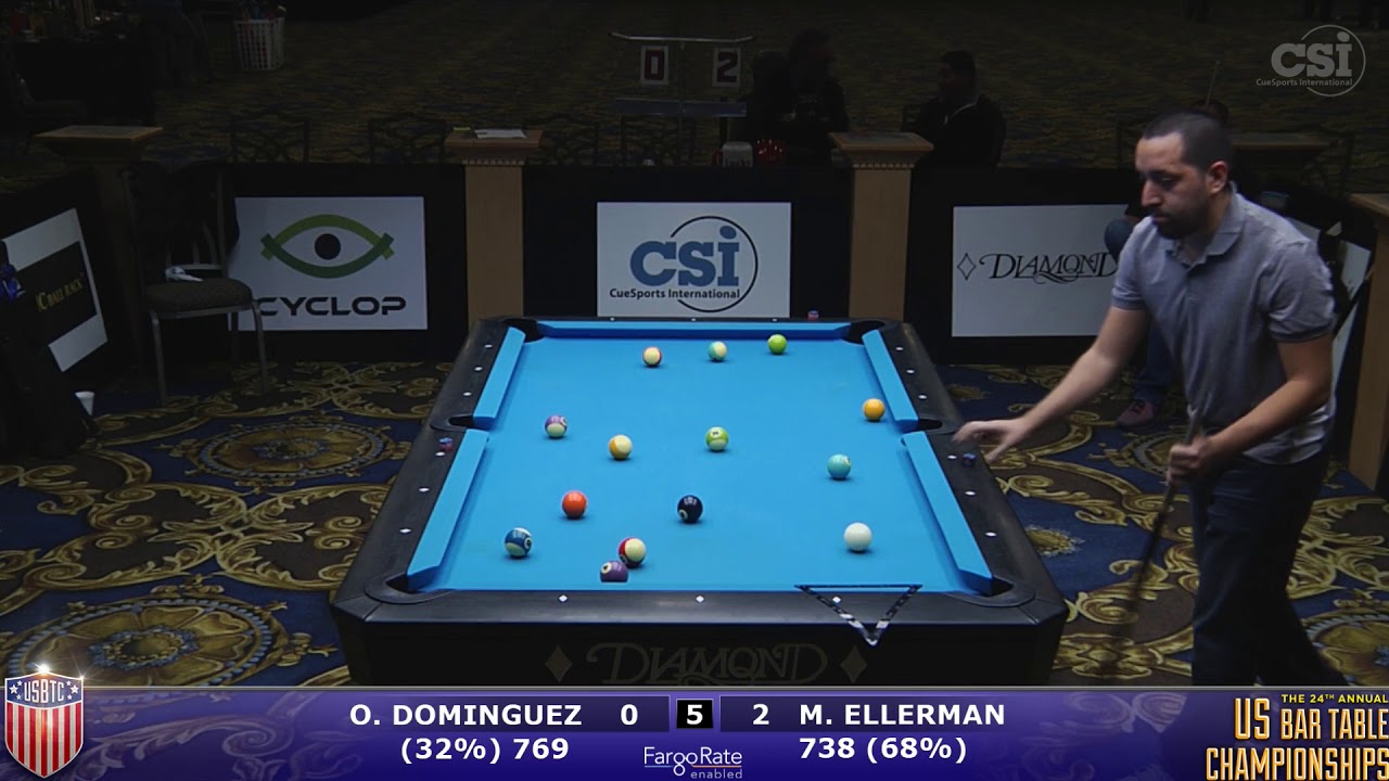 2017 US Bar Table Championships 8-Ball: Oscar Dominguez vs Mitch Ellerman