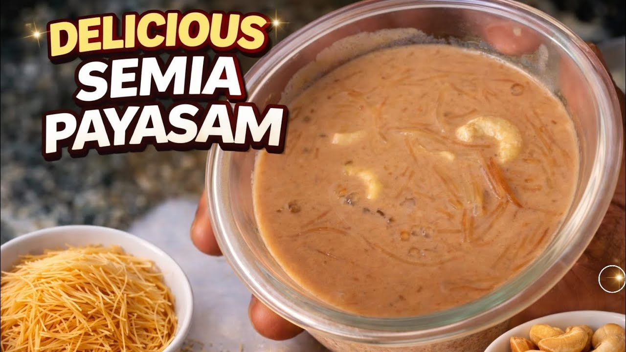 Simple and Easy Semia Payasam | Semia Kheer Recipe | Semia Saabudana Payasam |Homemade Semia Payasam