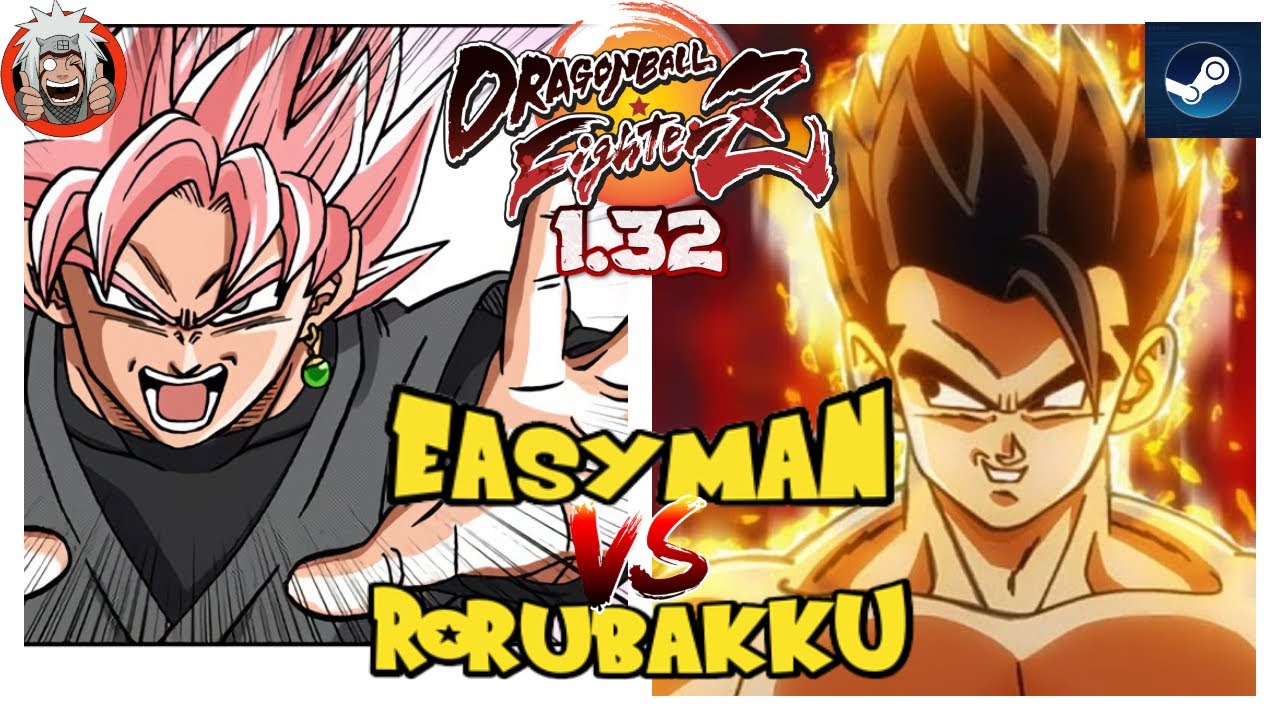 DBFZ Easyman vs RORUBAKKU (VegetaSSJ, GokuSSJ, Gohan) Vs (SuperBaby2, Cell, Black)