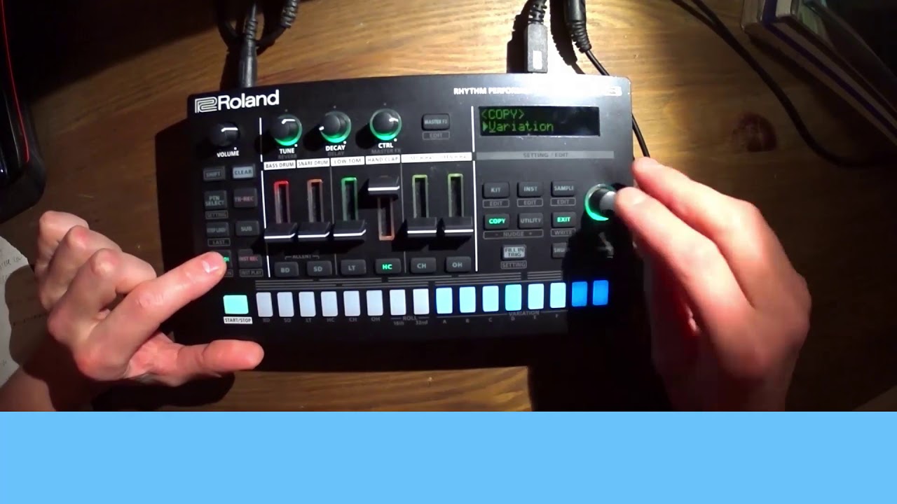 Roland TR-6S variation, complex pattern tutorial