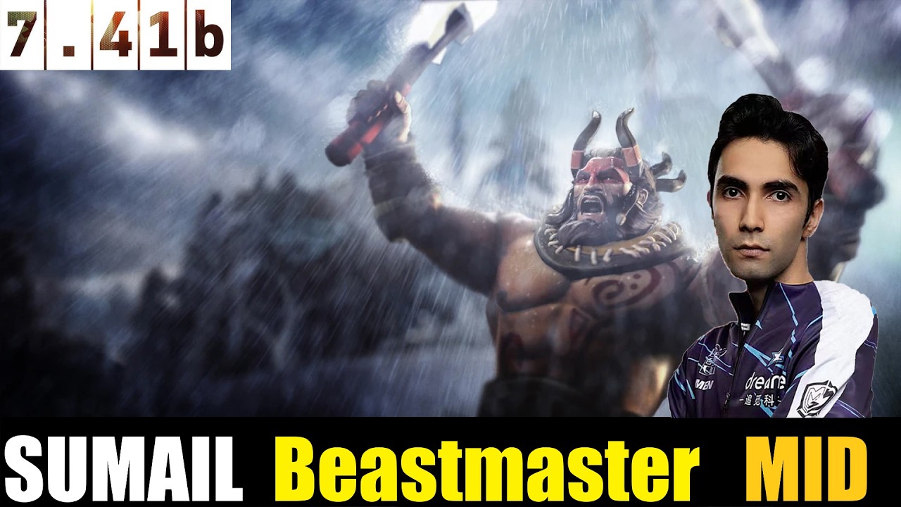 🤯SUMAIL [Beastmaster] MID 7.41b - САМЫЙ ВЫСОКИЙ MMR МАТЧ В DOTA 2#dota2 #dota2gameplay