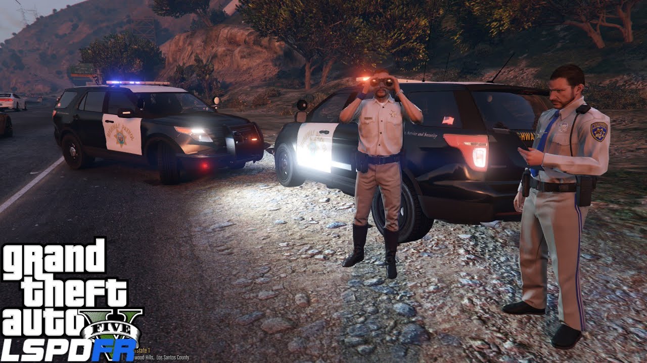 GTA 5 LSPDFR 0.3.1 Police Mod 131 | CHP Sobriety Checkpoint | California Highway Patrol