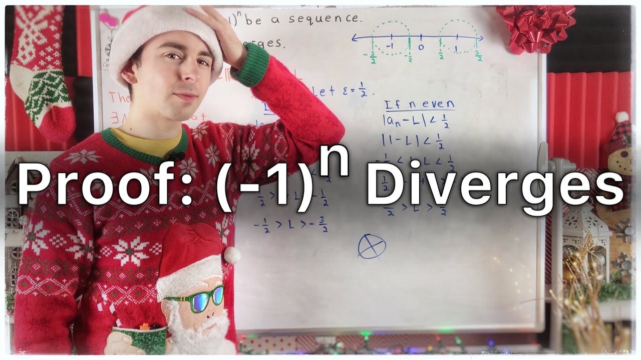 Proof: Sequence (-1)^n Diverges | Real Analysis