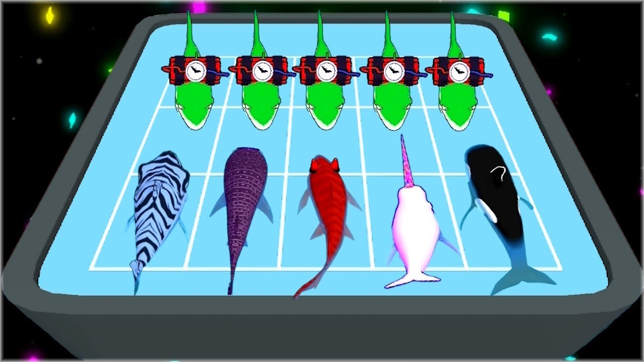 I Evolve Sharks to MAX LEVEL! - Merge Sharks (New Update)