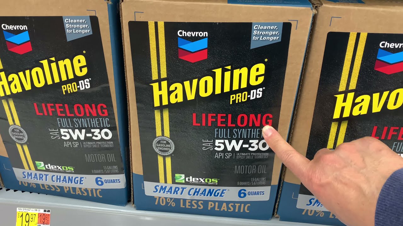 Полностью синтетическое моторное масло Havoline с длительным сроком службы, на 70% меньше пластик...