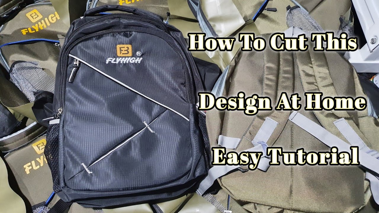 How To Cut This Design At Home | Easy Tutorial | School Bag Design Cutting