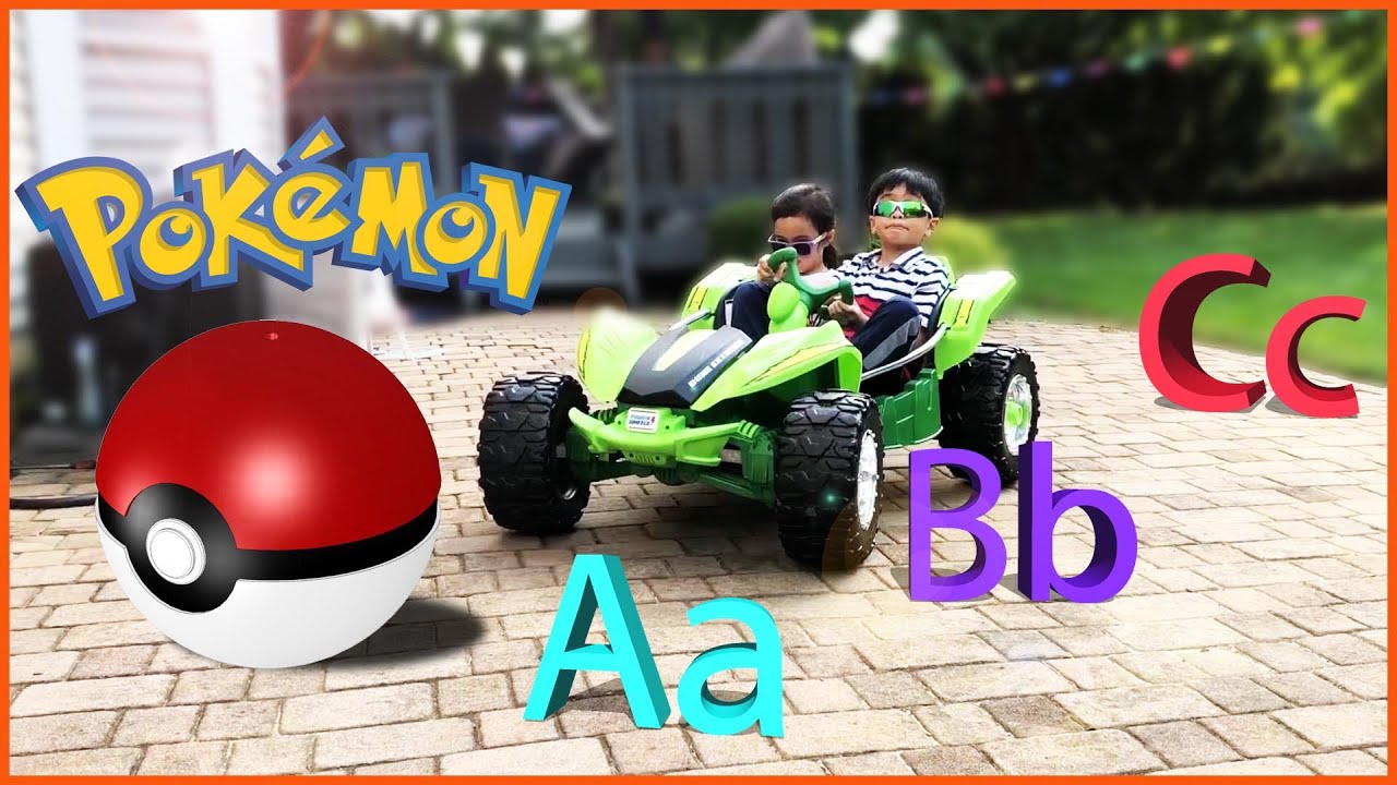 ABC SONG Dune Racer and Catching Letters Alphabet pokemon