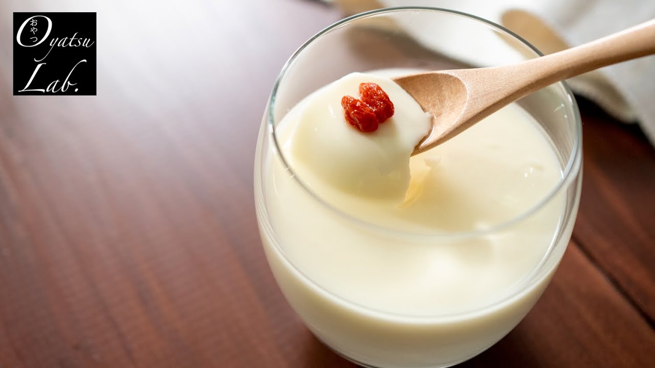 とろとろ！電子レンジで本格杏仁豆腐の作り方 混ぜて冷やすだけ！簡単なのに本格的な味 / Amazing Almond Jelly Recipe | Oyatsu Lab.