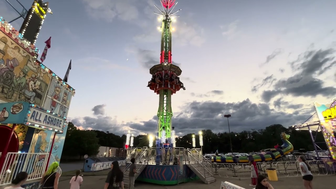 2026: Bates Brothers Super Shot (Off Ride - Night Version) at Fort Steuben Mall