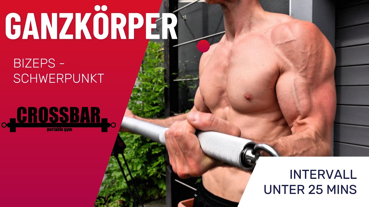 Ganzkörper HIIT Schwerpunkt Bizeps - Crossbar + Crosspull #intervalltraining #ganzkörpertraining