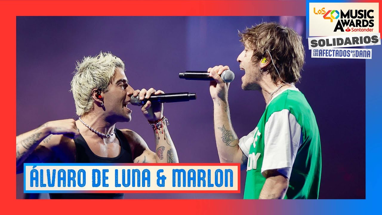 MARLON y ÁLVARO DE LUNA - Olvidé olvidarte | En directo en LOS40 Music Awards Santander 2024
