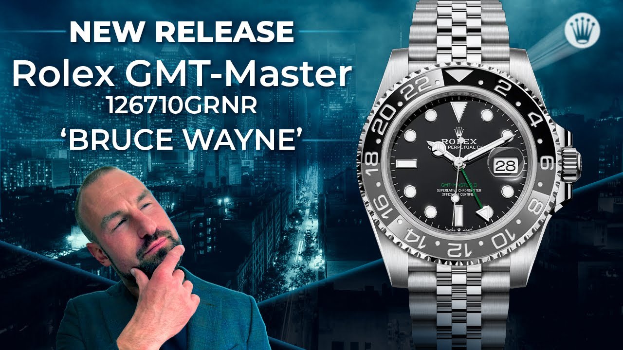 NEW RELEASE Rolex GMT-Master II 126710GRNR 'Bruce Wayne'