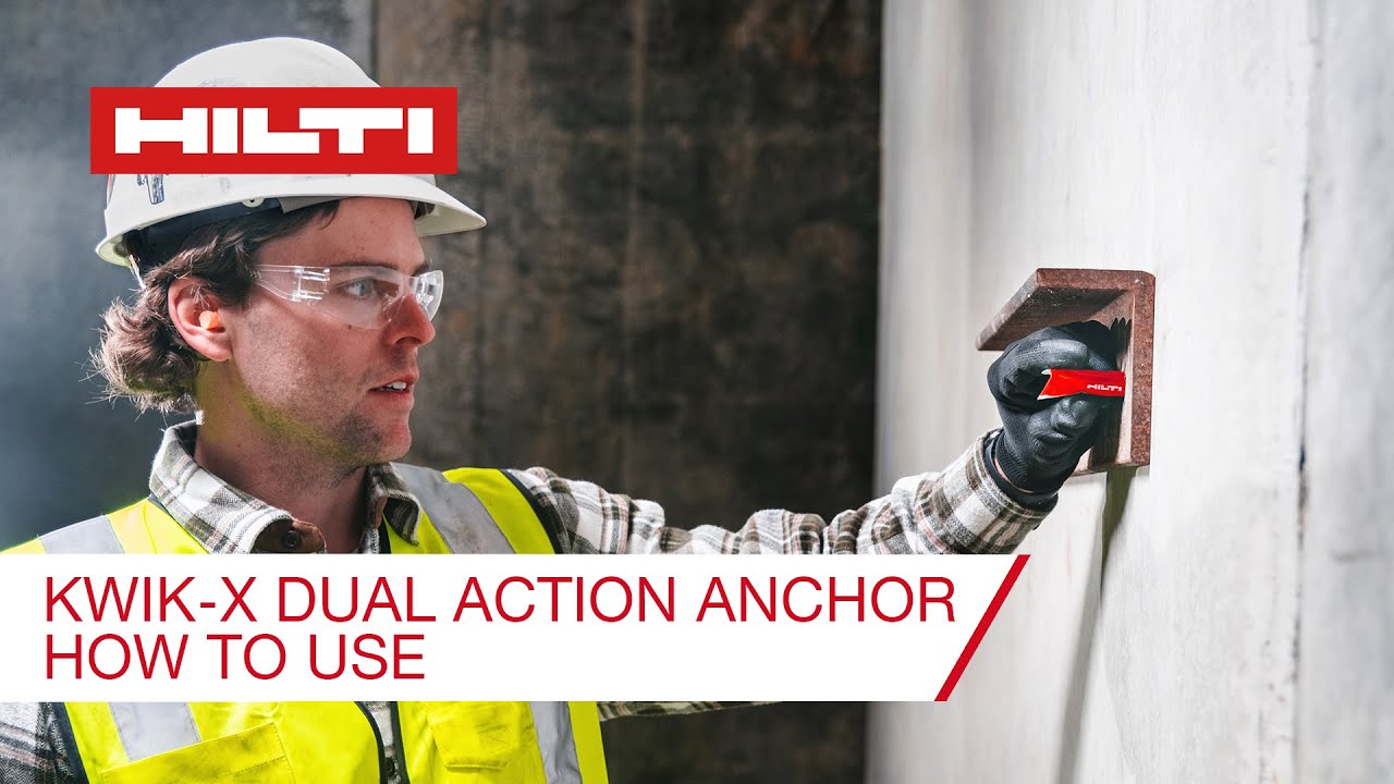Hilti Kwik-X Dual Action Anchor - How To Use