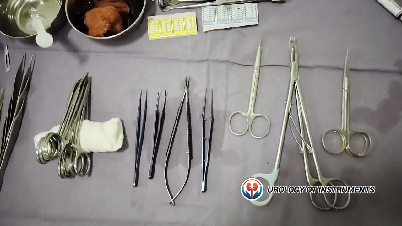 Making AV Fistula surgery Trolley// All instruments #avf #fistulasurgery #uro #urologyinstruments