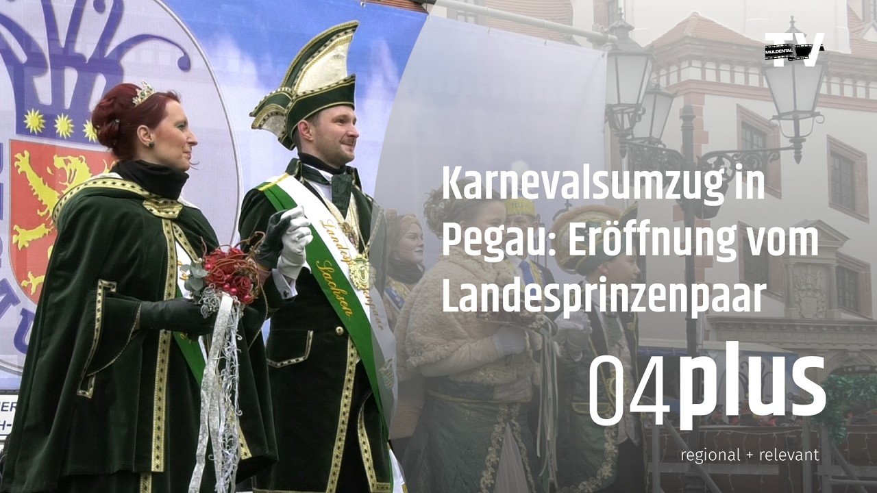 Erstes sächsisches Prinzenpaar eröffnet den Karnevalsumzug in Pegau