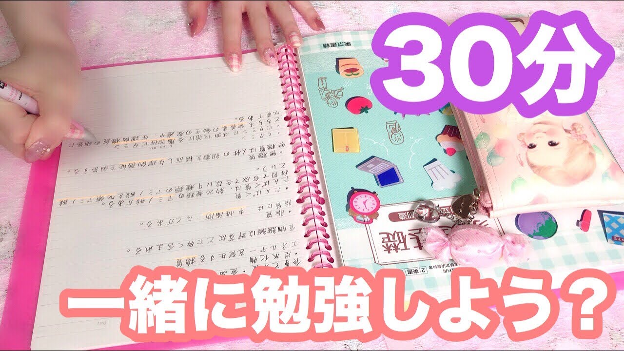【作業動画】30分一緒に勉強しよう！《勉強動画》