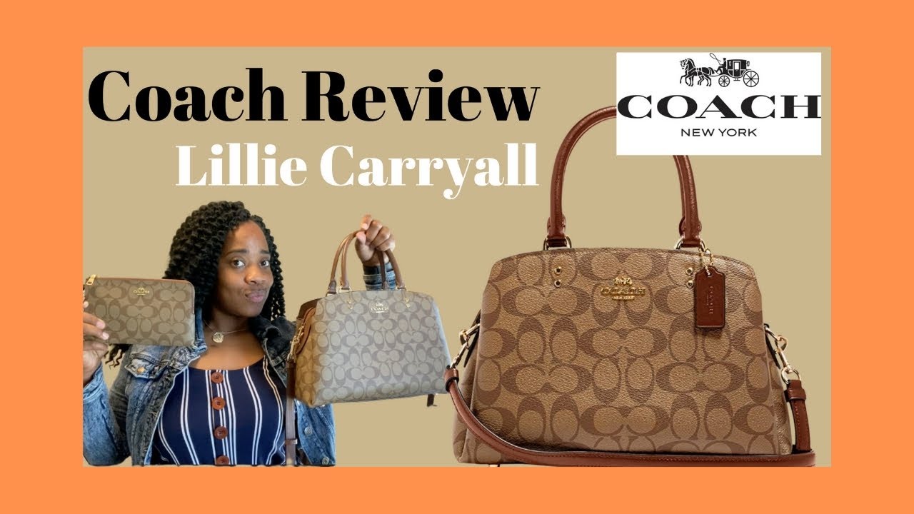 Lillie Carryall Signature Canvas and Coach wallet Review