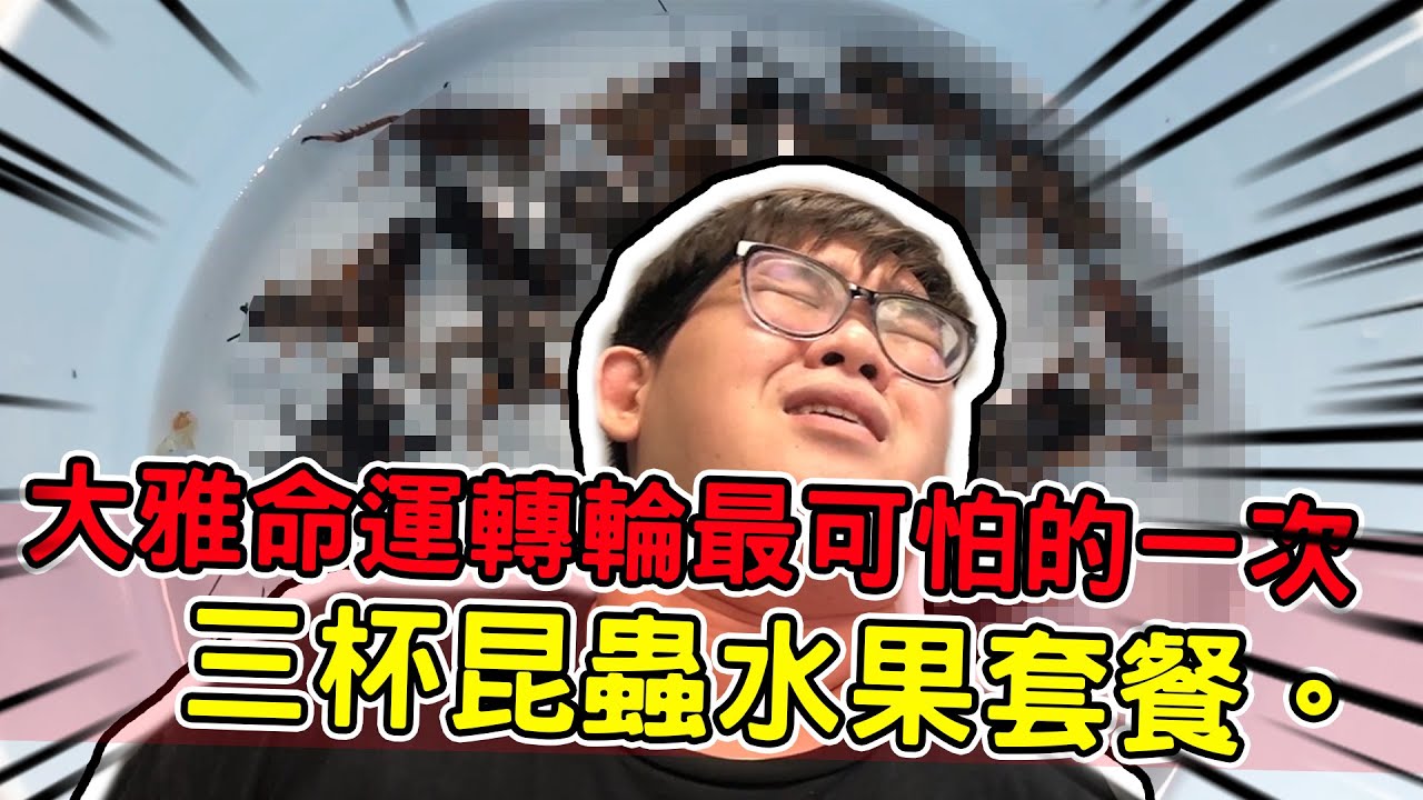 大雅命運轉輪！三杯昆蟲水果套餐！！？連昆蟲都三杯真的有救嗎???｜阿晋的日常【Ft.@1129jerry @胡子Huzi @JBao @D7babe #品子 #小助理fuuny】