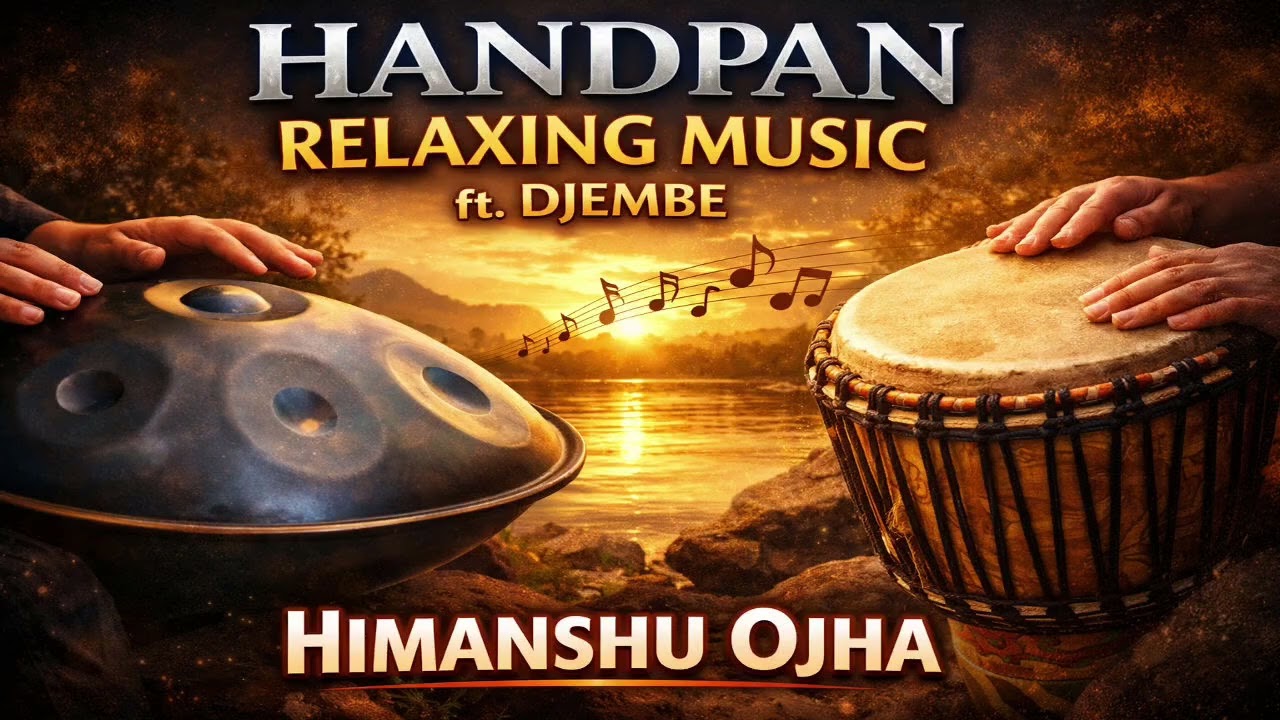Handpan Relaxing Music Ft Djembe✨🪘||Himanshu Ojha
