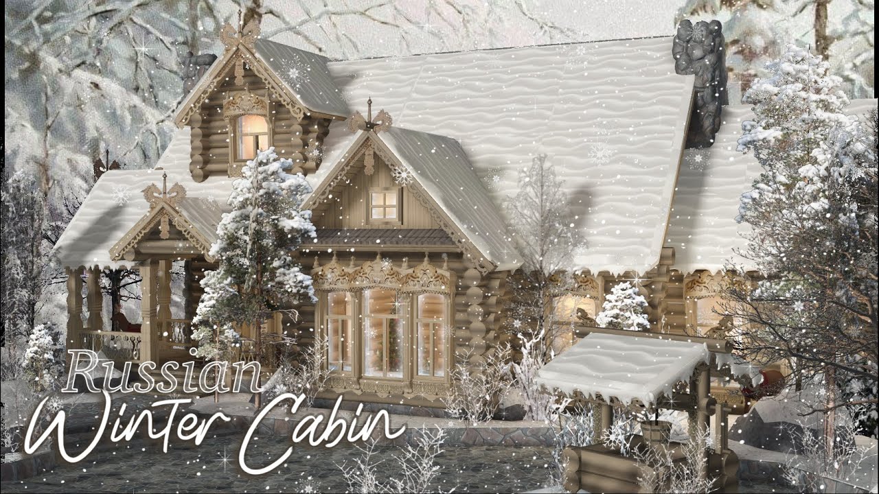 ❄️ Russian WINTER Cabin | Русская зимняя изба ❄️ - BLOXBURG -