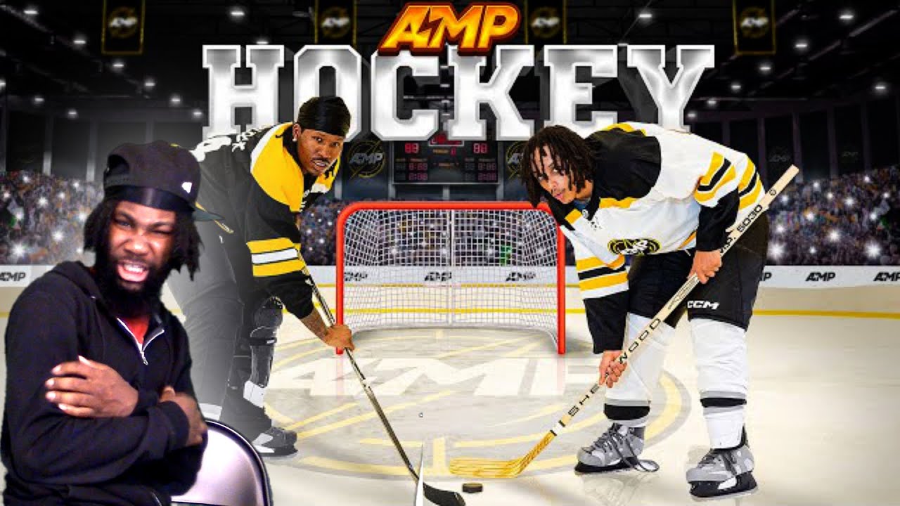 AMP PLAYS HOCKEY! KAI BUSTED HIS MOUTH OPEN AND CHRIS DISLOCATED HIS SHOULDER!! REACTION