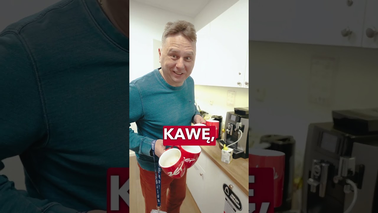 Pracuje w RADIU, więc... mam darmową kawę 😂🫣 #RadioZET #Kołodka #Gajda