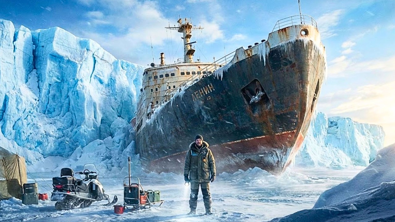 Man Finds Abandoned Nuclear Icebreaker Frozen in a Glacier and Restores It