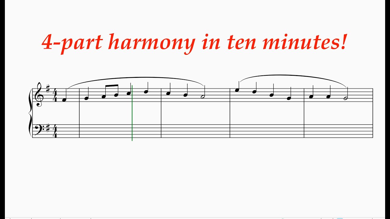 4-part harmony in 10 minutes! - Keep the process and save time