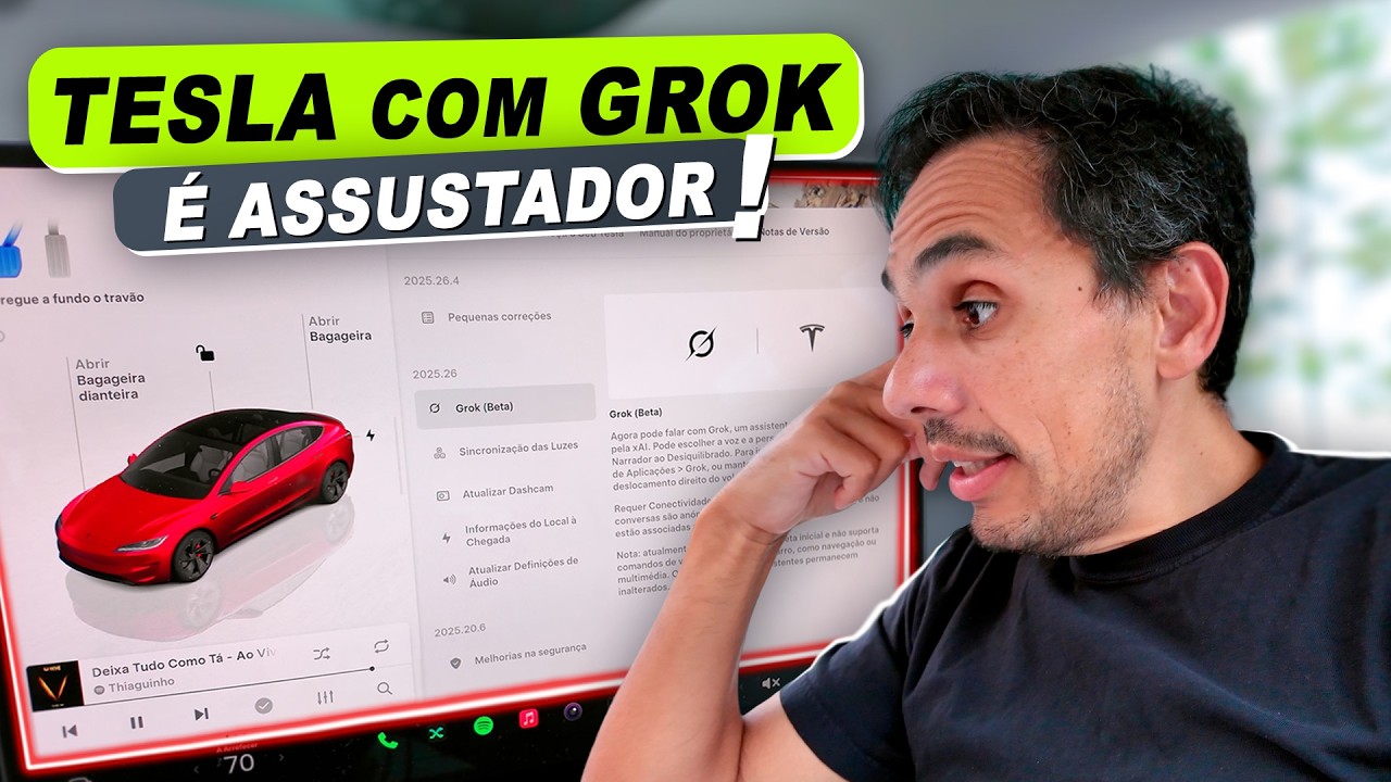 Meu Tesla tem Grok! #macmasi #tesla #grok