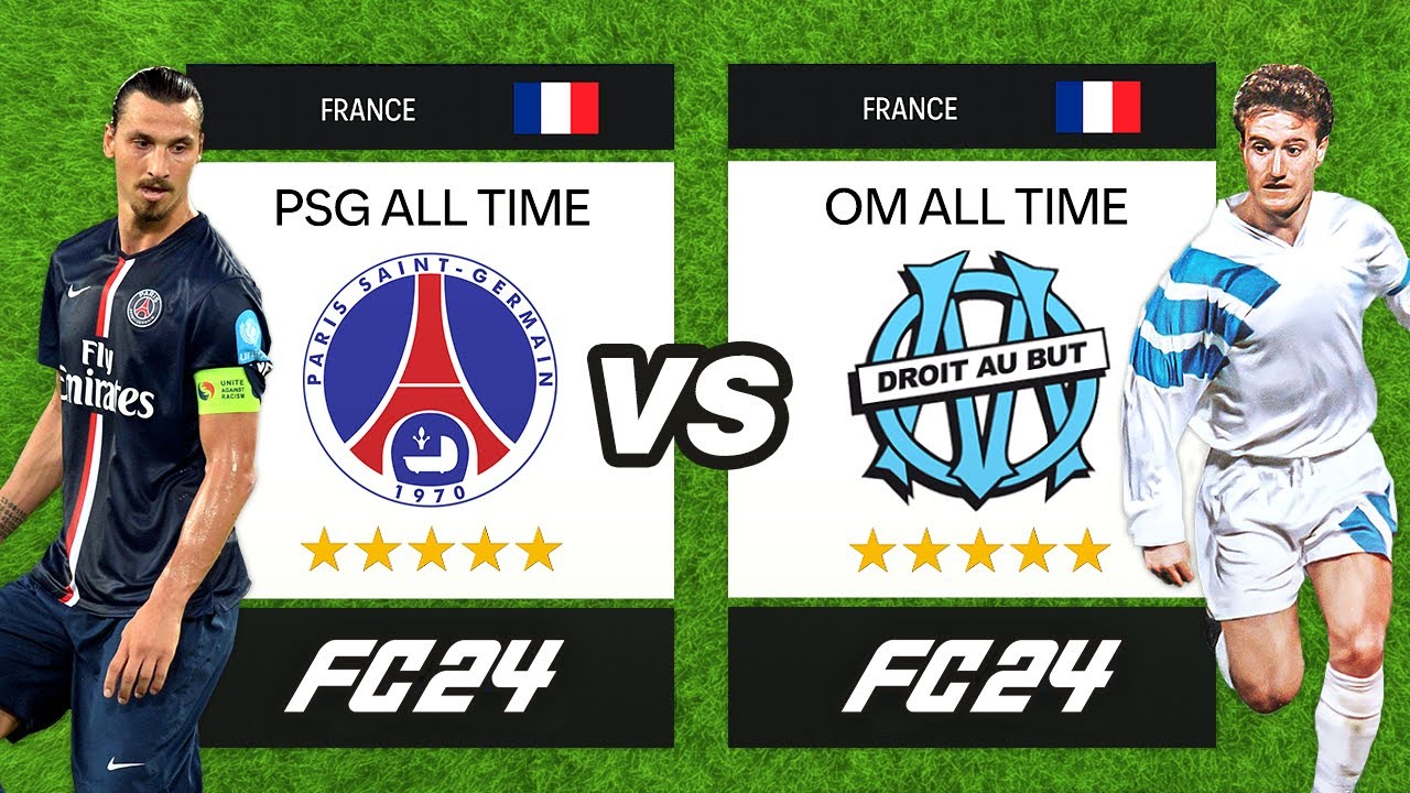 PSG All Time vs OM All Time sur FC 24 !