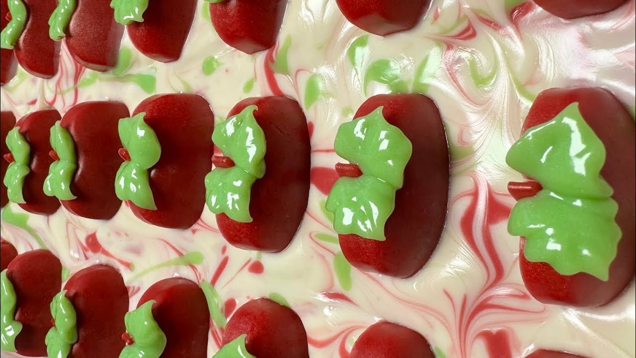 Making and Cutting Fresh Picked Apples Cold Process Soap