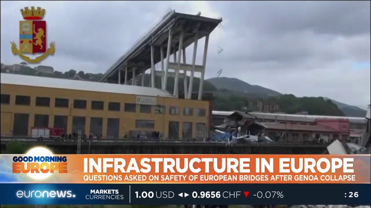 Infrastructure in Europe: Questions asked on safety on European bridges after Genoa collapse