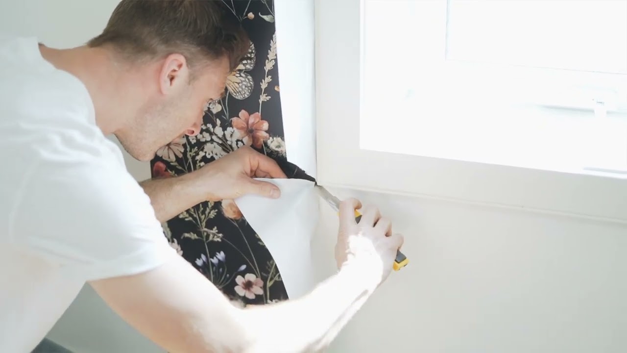 How to Install Wallpaper Around Doors, Windows, and Other Obstacles