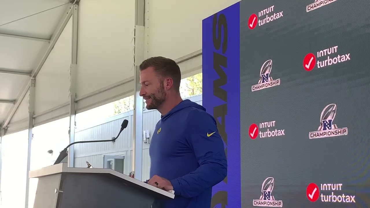 Los Angeles Rams HC Sean McVay Makes Closing Statements Before NFC Championship Game