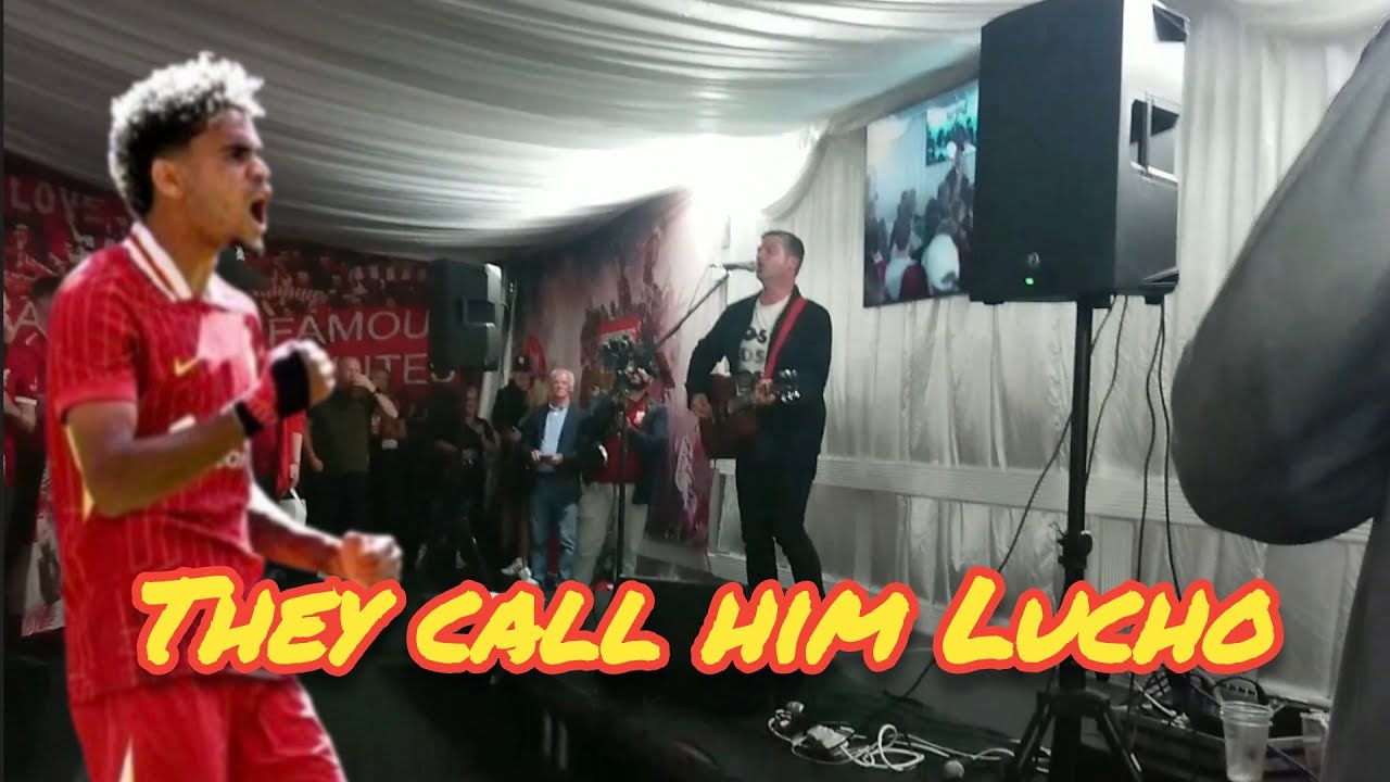 The Luis Díaz song 🔴 They call him Lucho 🇨🇴 Marc Kenny at Hotel Anfield