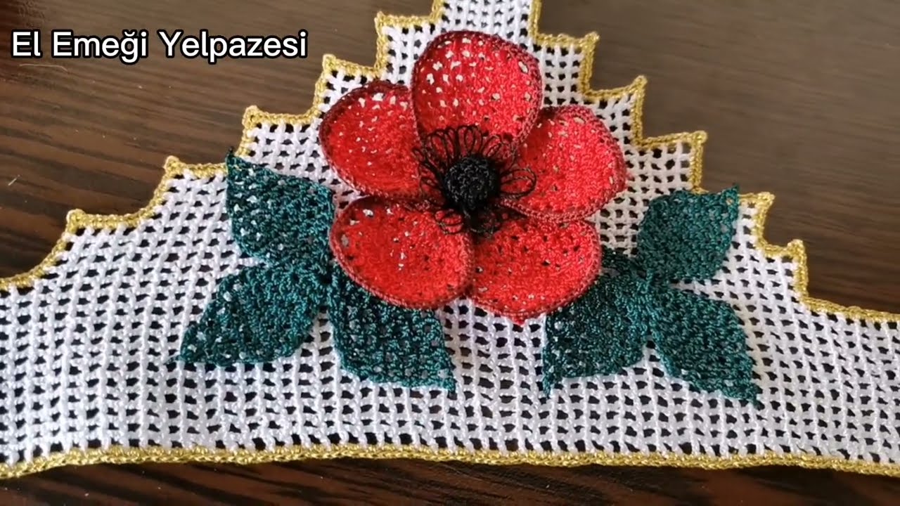 Yepyeni Çeyizlik Gösterişli Havlu Kenarı Modeli Yapılışı