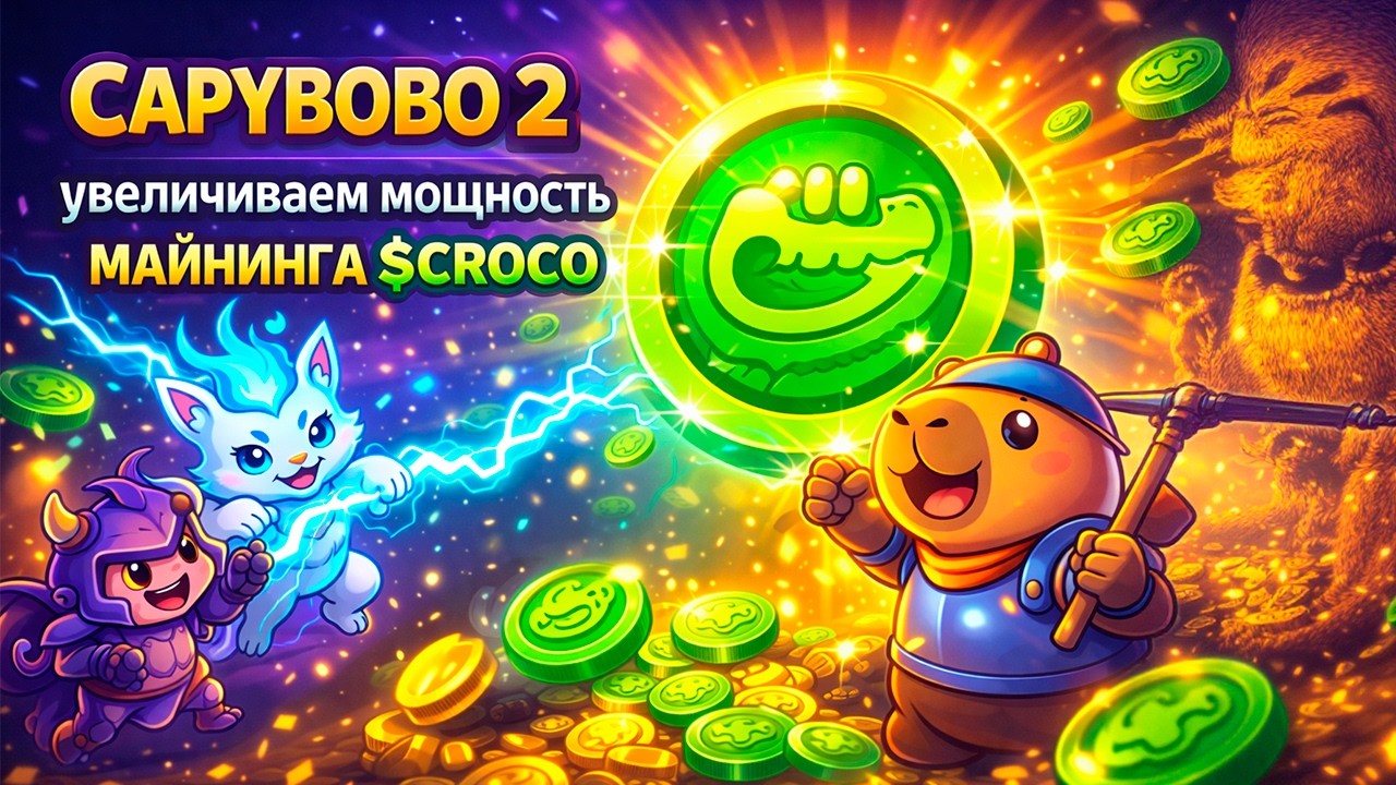 Capybobo 2 - Как Увеличить Мощность Майнинга $CROCO