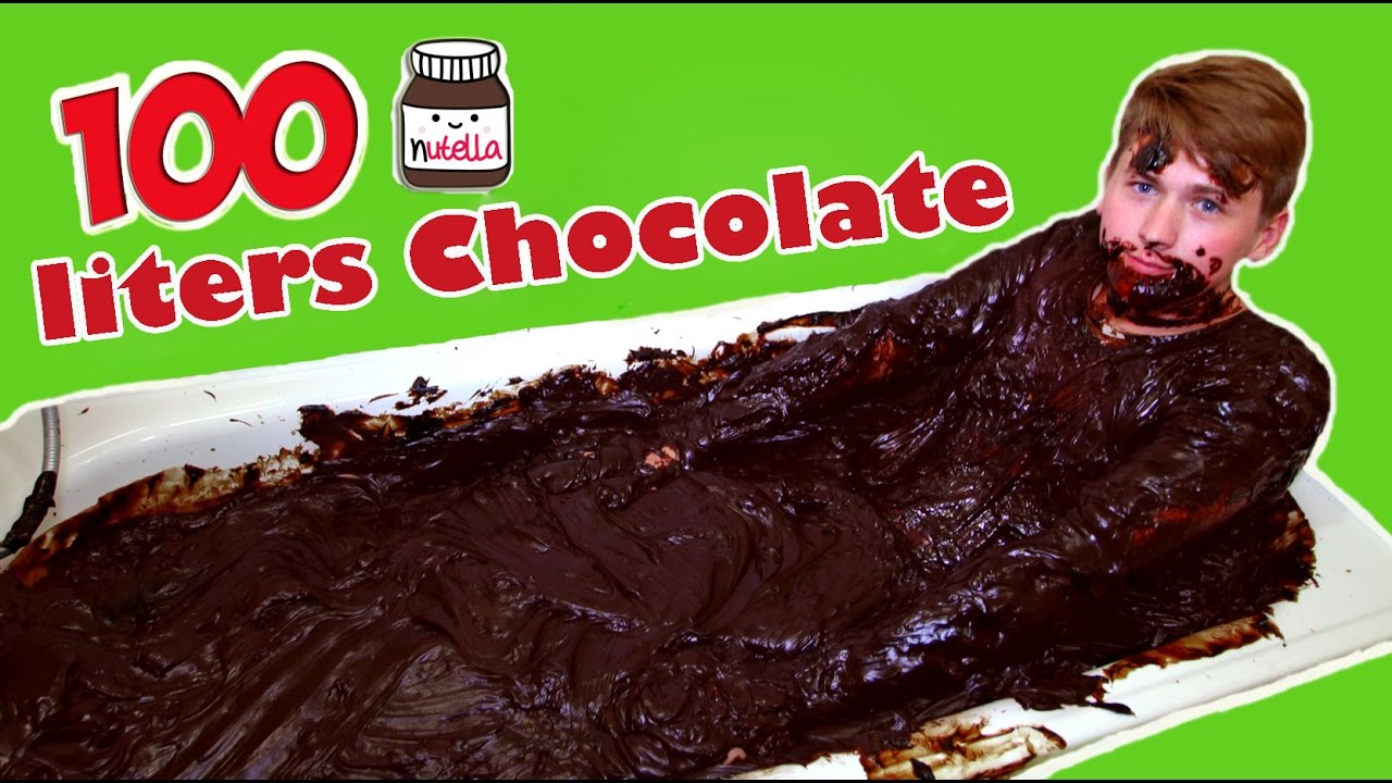 Ванна с шоколадом | 100 литров | ЧЕЛЛЕНДЖ «ВАННА С ГОРЯЧИМ ШОКОЛАДОМ»!