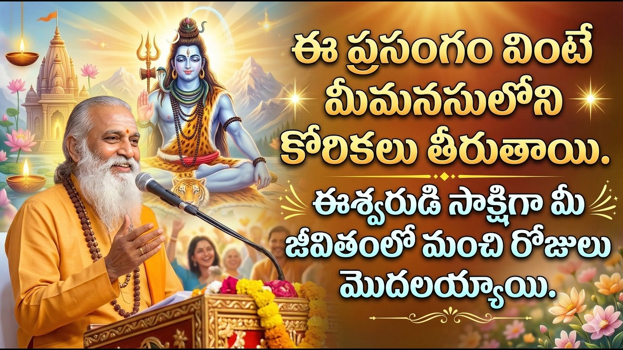 #ఈ ప్రసంగం వింటే మీమనసులోని కోరికలు తీరుతాయి. ఈశ్వరుడి సాక్షిగా మీ జీవితంలో మంచి రోజులు మొదలయ్యాయి .