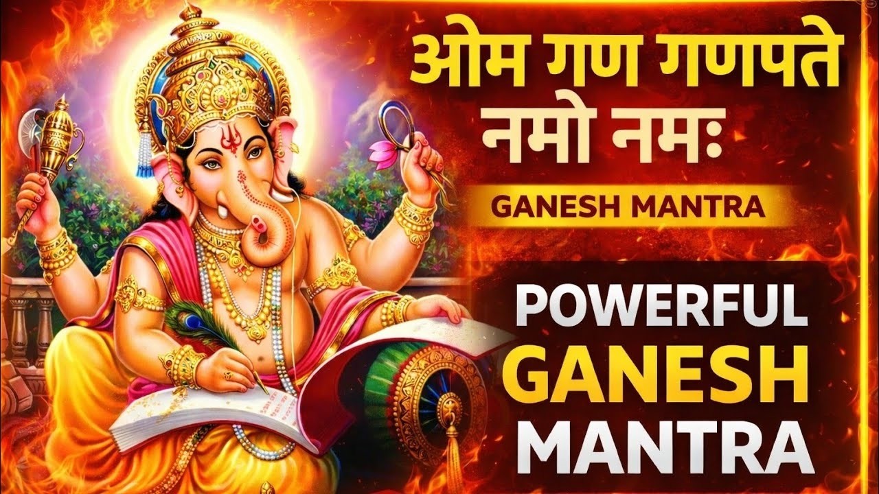 ॐ गं गणपतये नमो नमः | Peaceful Ganesh Mantra |  #गणेश मंत्र | सुख समृद्धि शांति के लिए गणपति वंदना