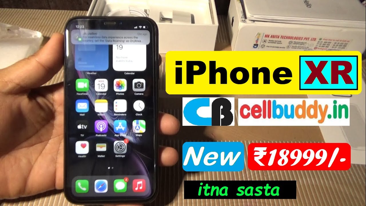 iPhone XR Cellbuddy Unboxing 2023 | iPhone XR setup | iPhone XR Cellbuddy Sealed Pack Price