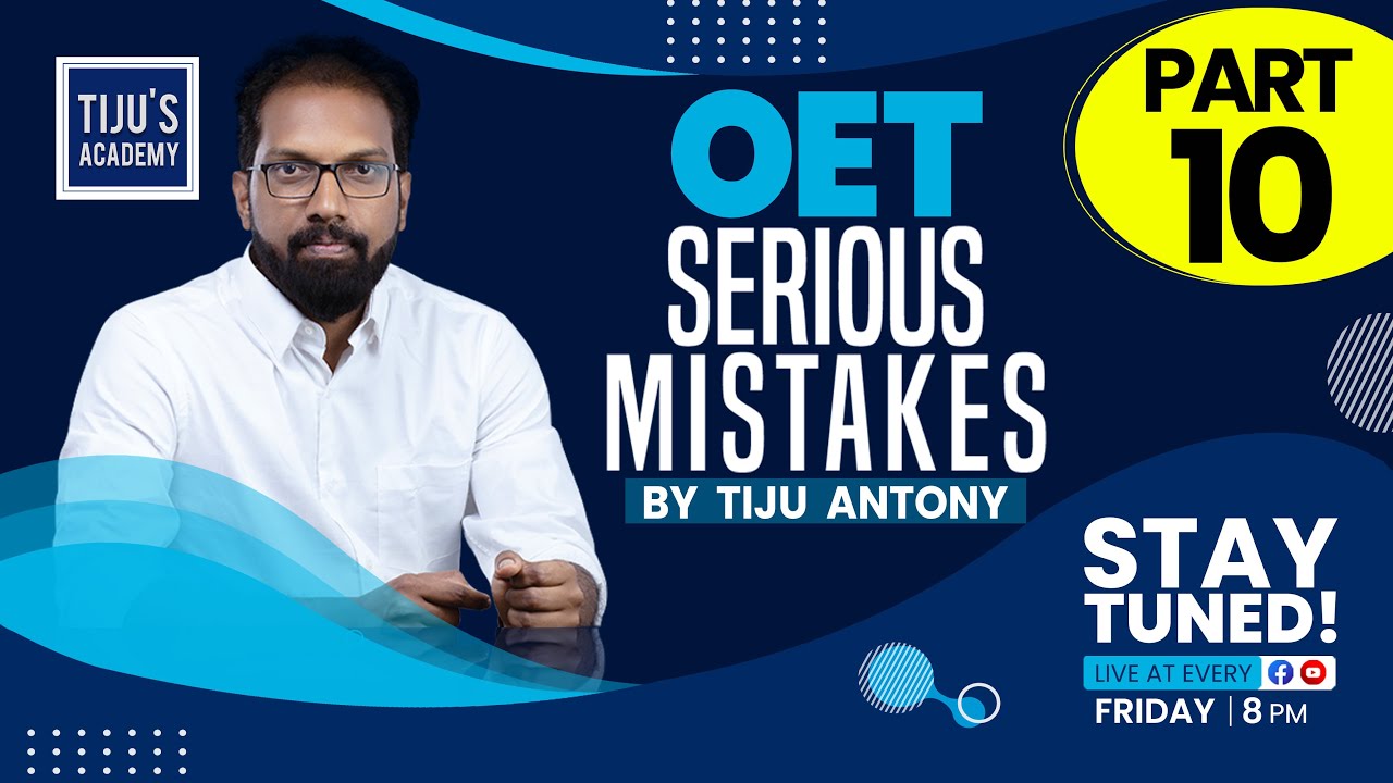 Oet Online Grammar- Part 10 - OET Serious Mistakes