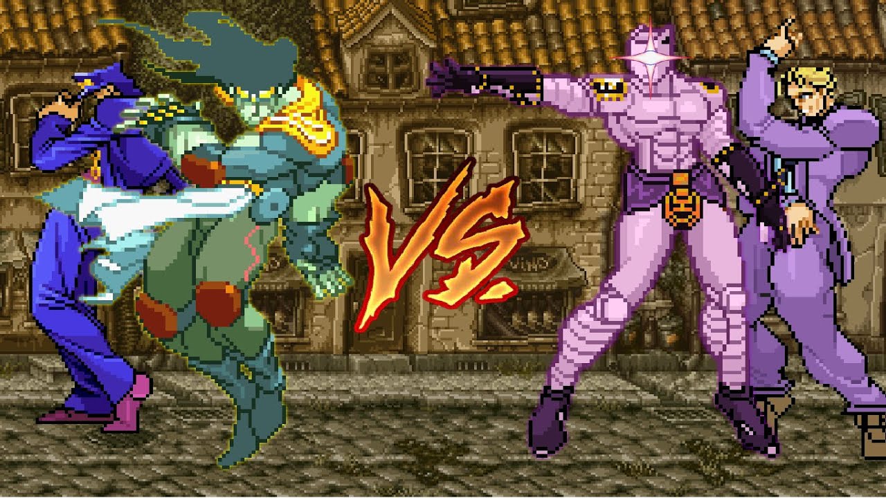 Jotaro Kujo vs Kira Yoshikage [Sprite Animation]