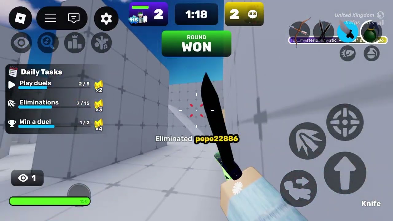 #rival#knife knife only challenge in rivals