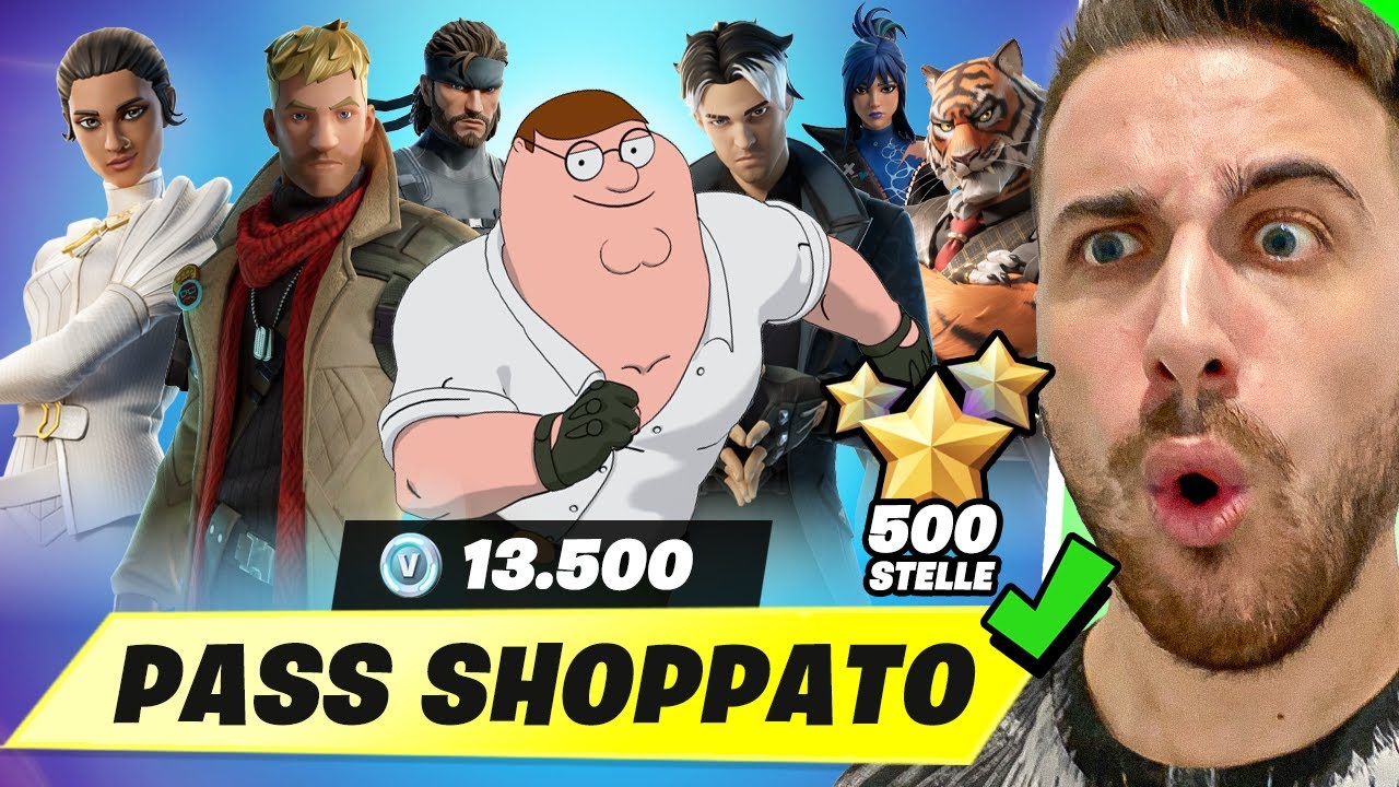 Shoppo TUTTO il Pass Battaglia del Capitolo 5! *LIVELLO 100* Stagione 1 Capitolo 5 Fortnite ITA!