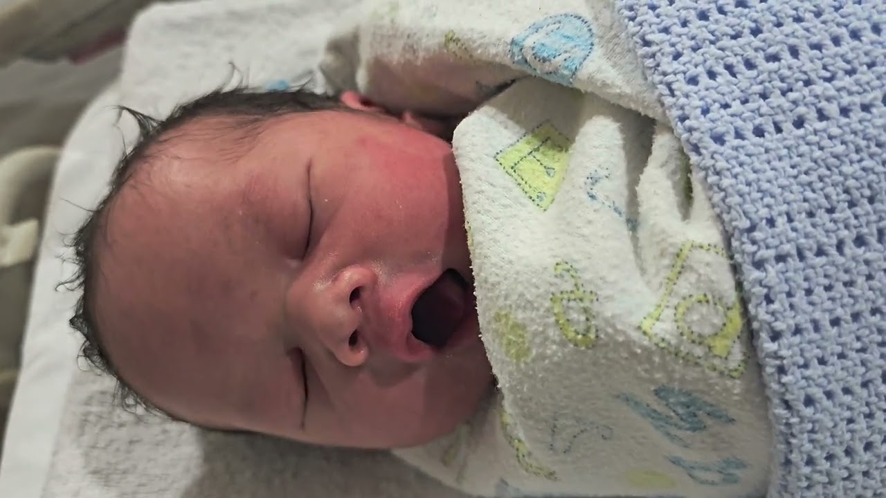 Baby Ibrahim, 1 hour after birth (June 2024)