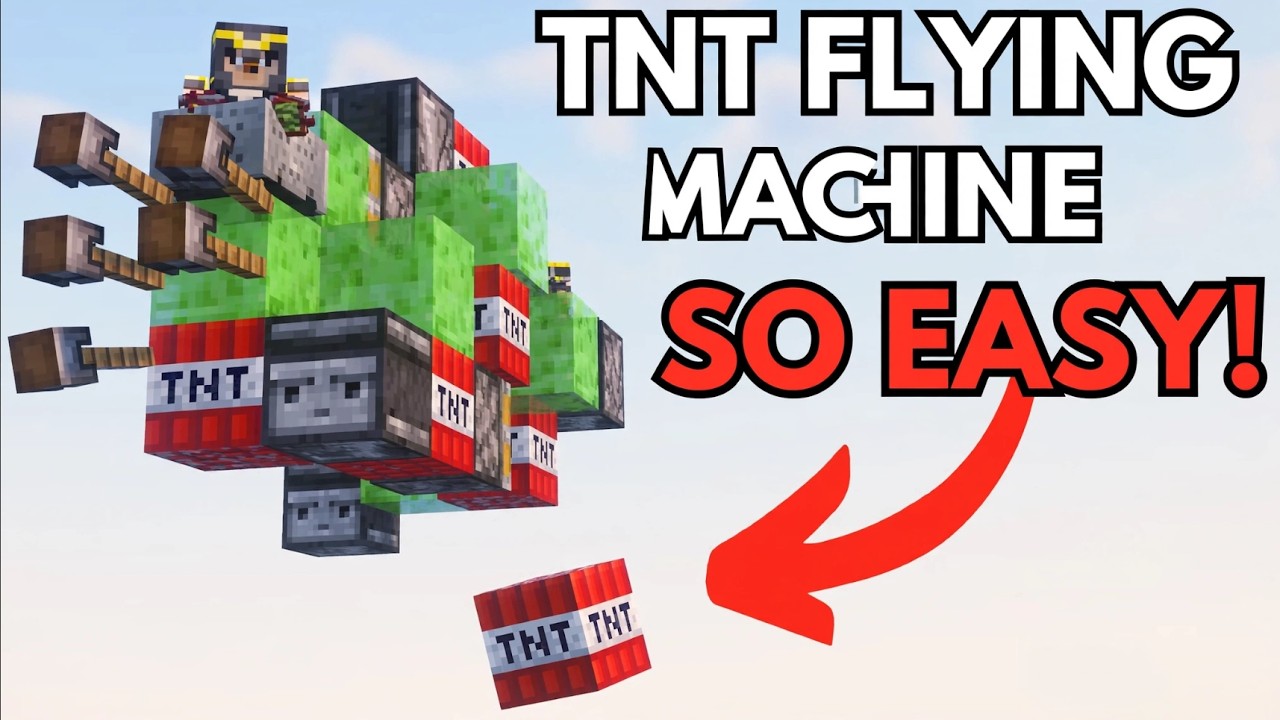 DIESE TNT FlyingMachine FLIEGT F&Uuml;R IMMER! ♾️1.21 Tutorial | Minecraft