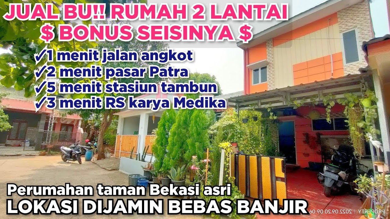 JUAL BU!! RUMAH 2 LANTAI BERIKUT SEISINYA || LOKASI SANGAT STRATEGIS || DAN BANYAK BONUSNYA
