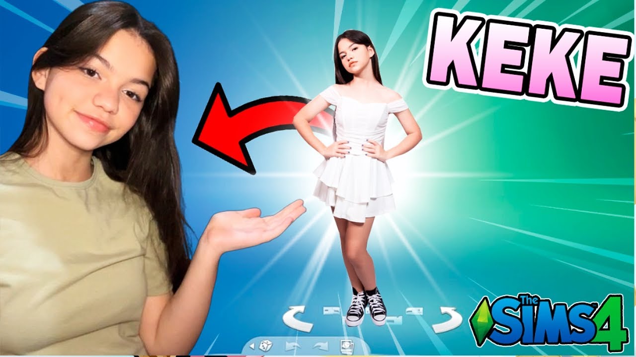 🤩 CRIANDO a KEKE da VIDA REAL no THE SIMS 4